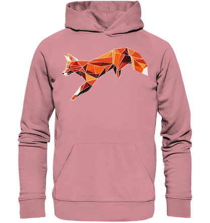 springender Fuchs - Organic Basic Hoodie - ArtfulShenwyn