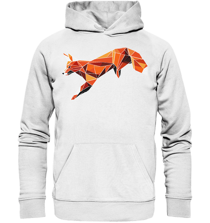 springender Fuchs - Organic Basic Hoodie - ArtfulShenwyn