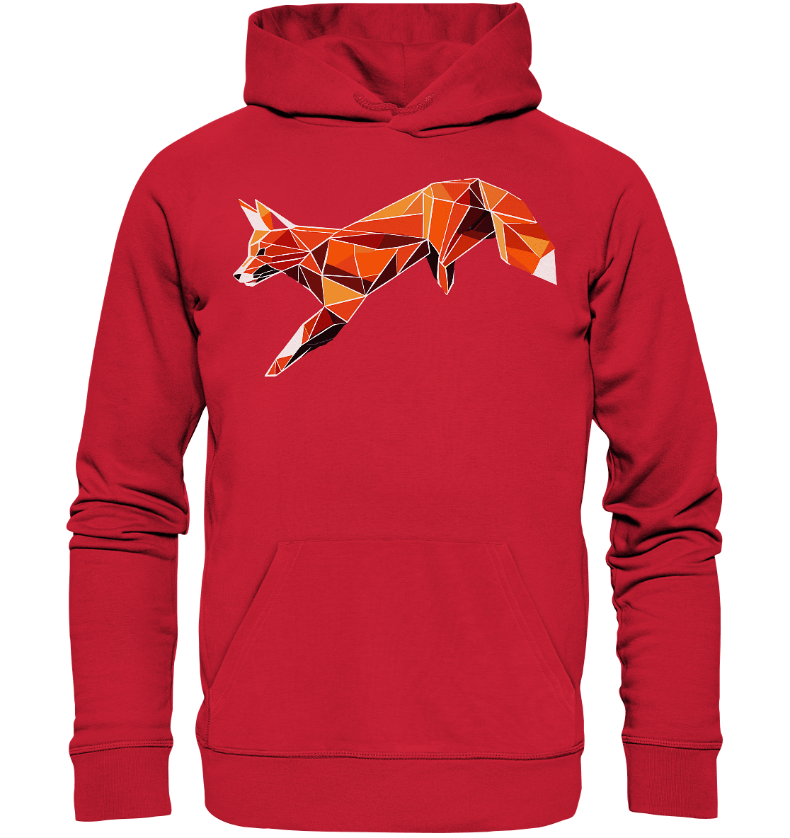 springender Fuchs - Organic Basic Hoodie - ArtfulShenwyn