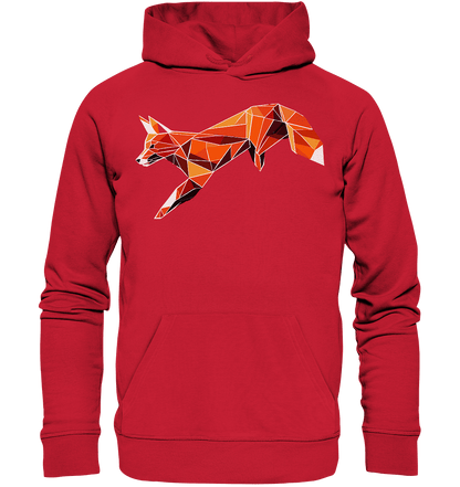 springender Fuchs - Organic Basic Hoodie - ArtfulShenwyn