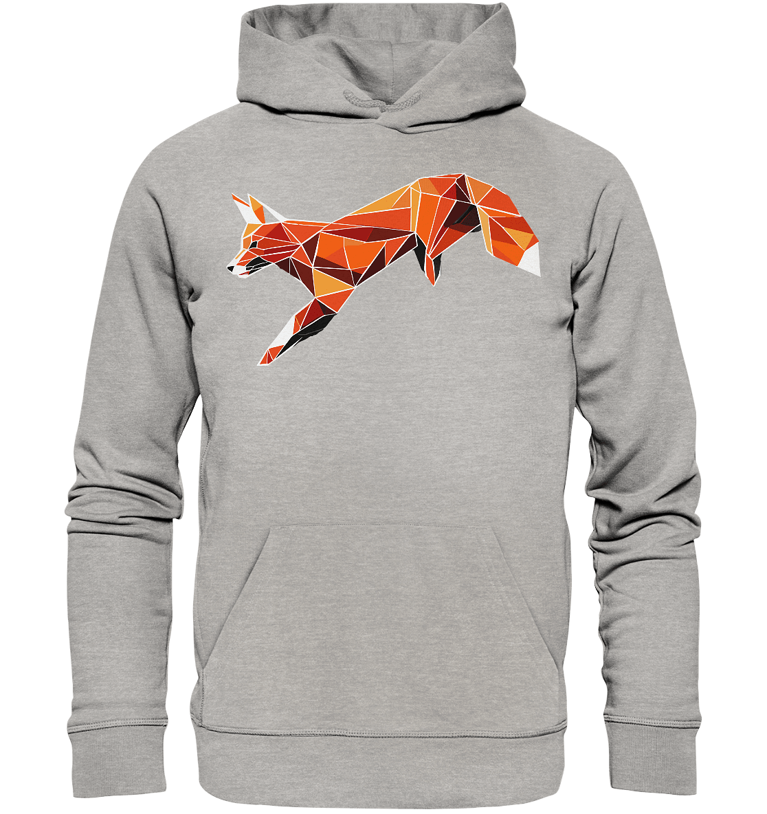 springender Fuchs - Organic Basic Hoodie - ArtfulShenwyn