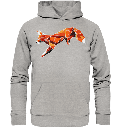 springender Fuchs - Organic Basic Hoodie - ArtfulShenwyn