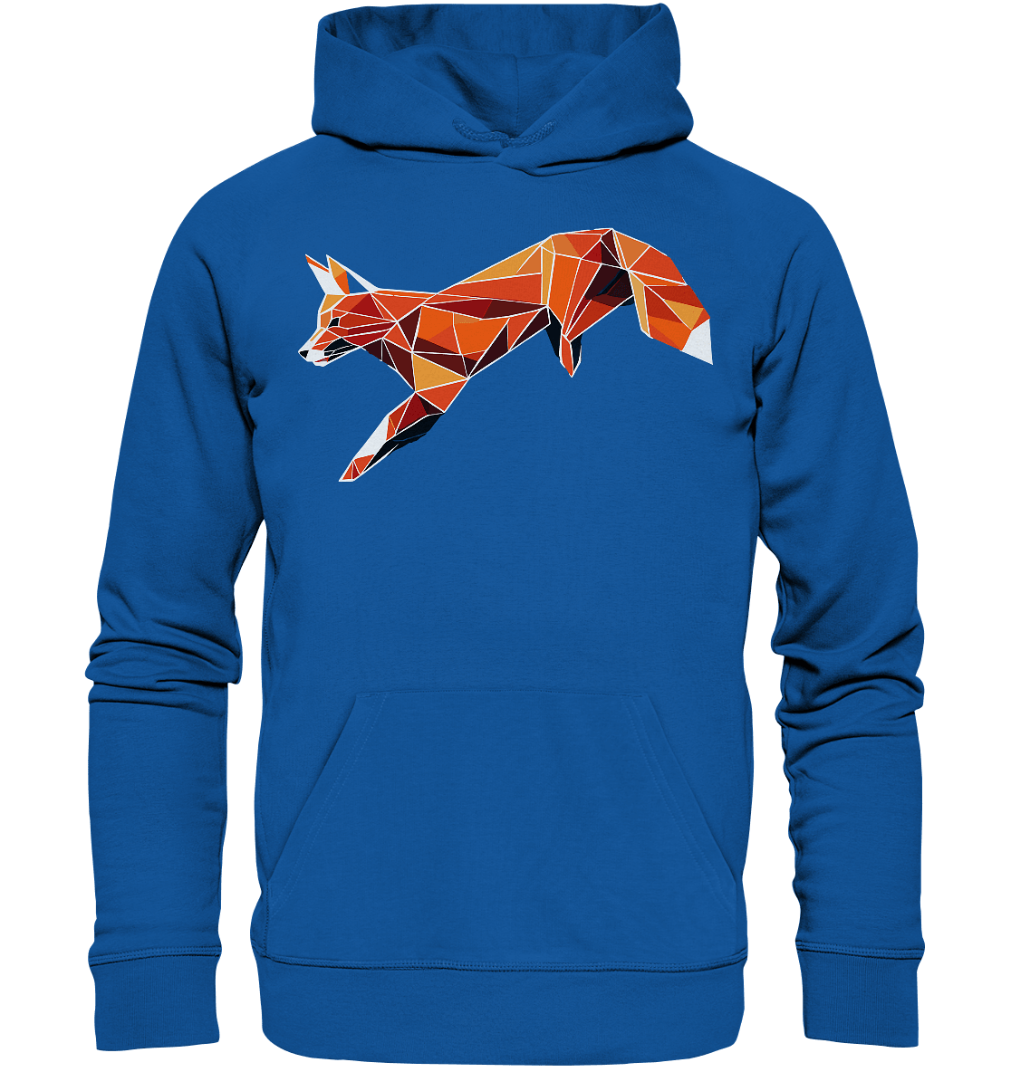 springender Fuchs - Organic Basic Hoodie - ArtfulShenwyn