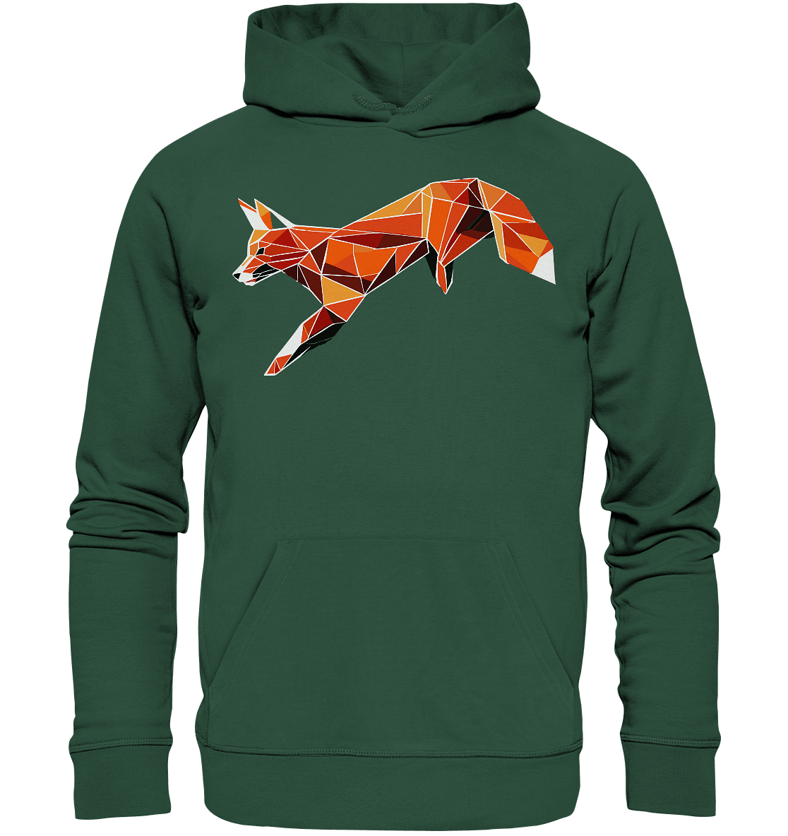 springender Fuchs - Organic Basic Hoodie - ArtfulShenwyn