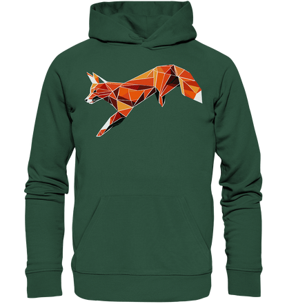 springender Fuchs - Organic Basic Hoodie - ArtfulShenwyn