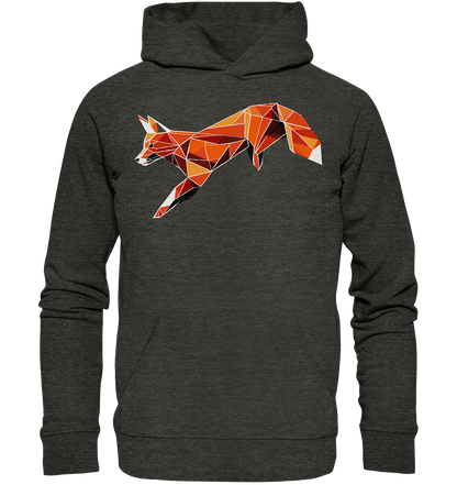 springender Fuchs - Organic Basic Hoodie - ArtfulShenwyn