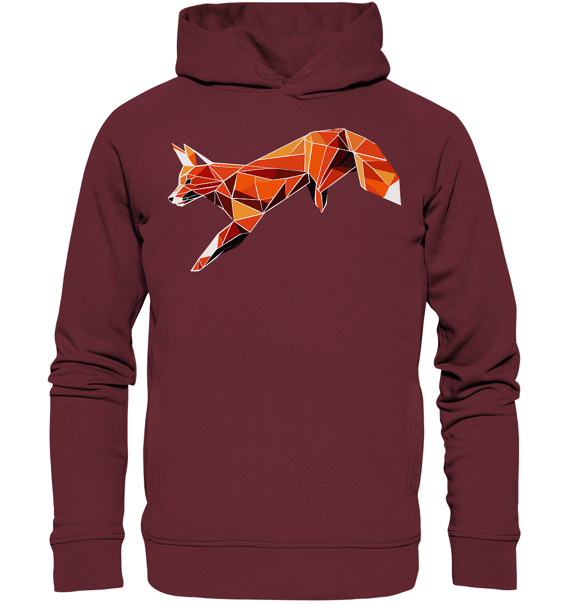 springender Fuchs - Organic Fashion Hoodie - ArtfulShenwyn