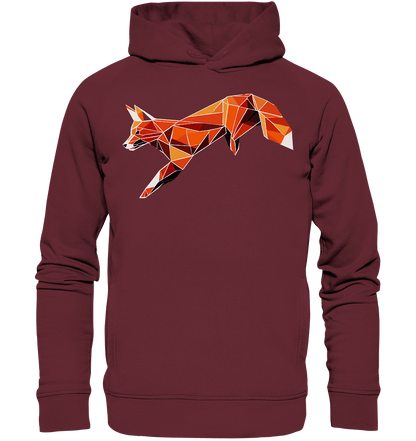 springender Fuchs - Organic Fashion Hoodie - ArtfulShenwyn