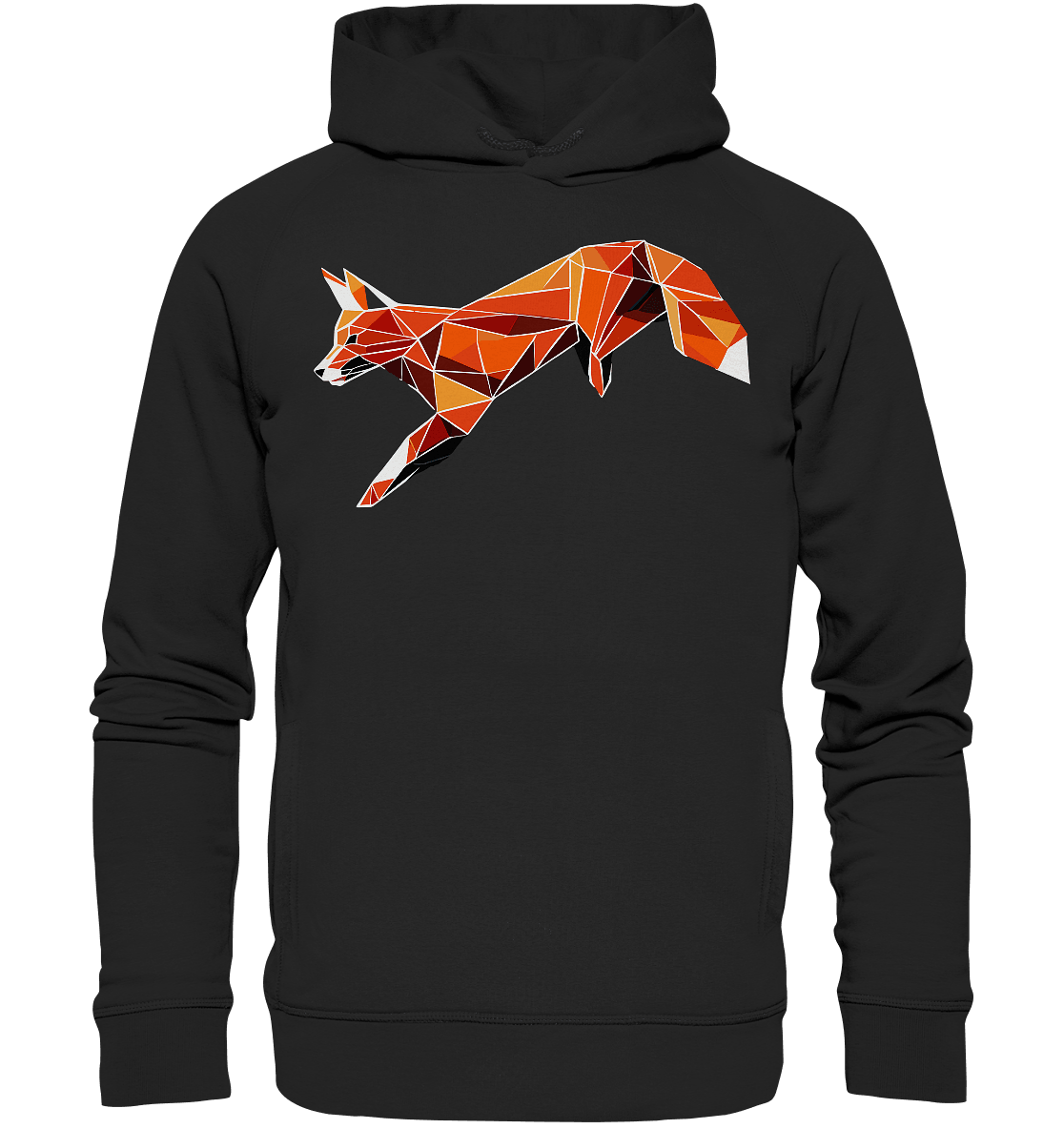 springender Fuchs - Organic Fashion Hoodie - ArtfulShenwyn