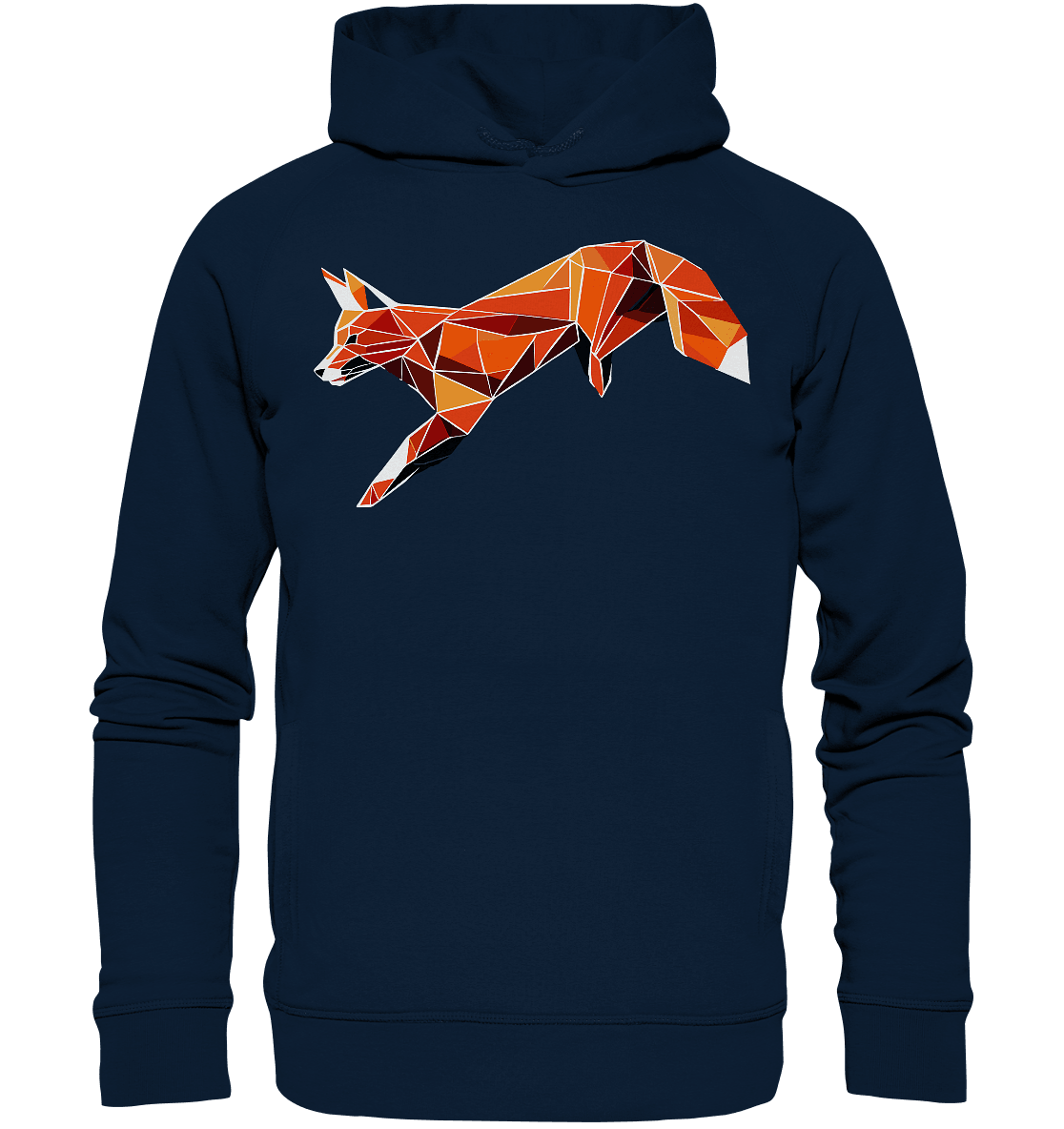 springender Fuchs - Organic Fashion Hoodie - ArtfulShenwyn