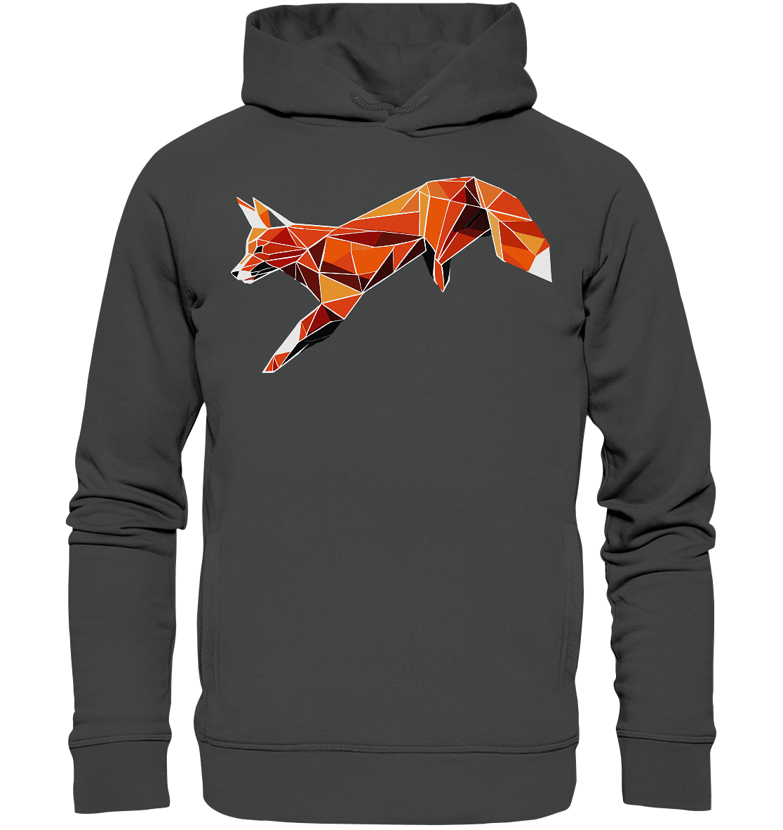 springender Fuchs - Organic Fashion Hoodie - ArtfulShenwyn