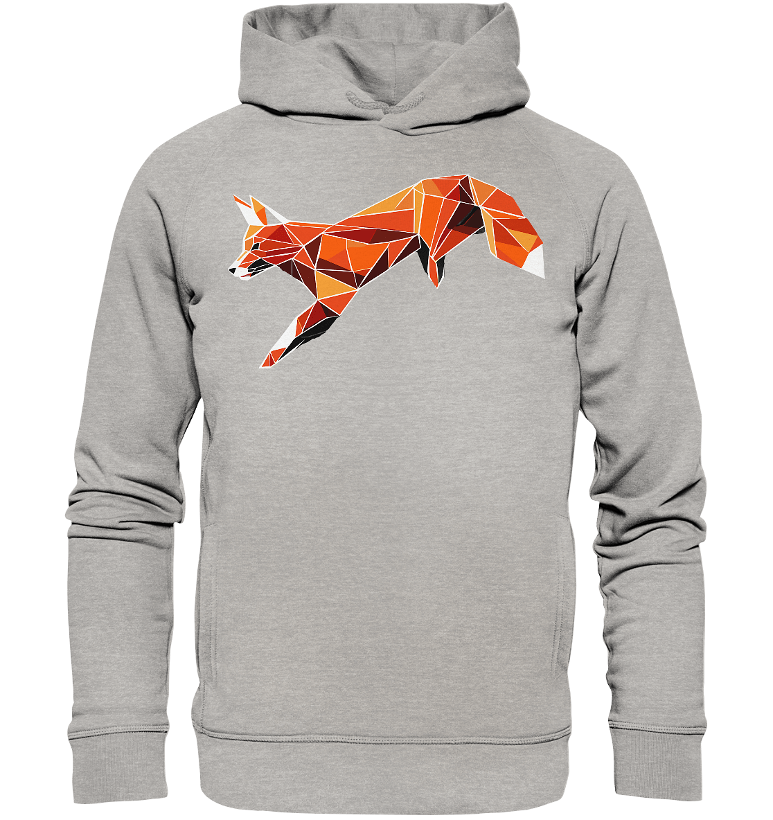 springender Fuchs - Organic Fashion Hoodie - ArtfulShenwyn