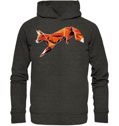 springender Fuchs - Organic Fashion Hoodie - ArtfulShenwyn