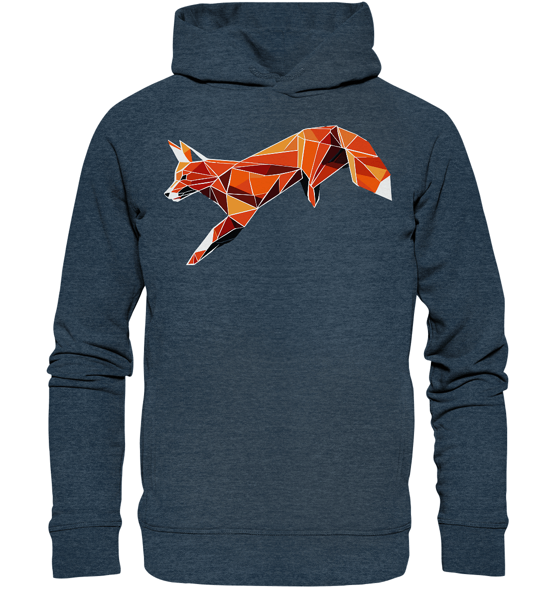 springender Fuchs - Organic Fashion Hoodie - ArtfulShenwyn