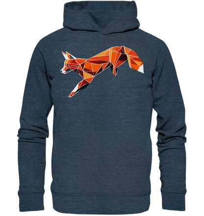 springender Fuchs - Organic Fashion Hoodie - ArtfulShenwyn