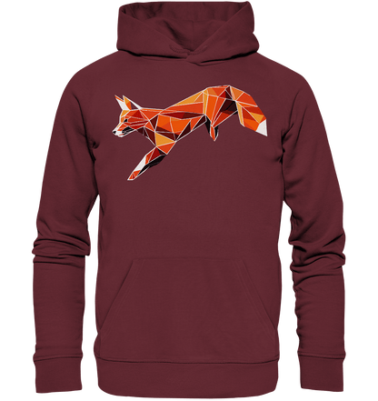 springender Fuchs - Organic Hoodie - ArtfulShenwyn