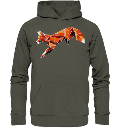 springender Fuchs - Organic Hoodie - ArtfulShenwyn