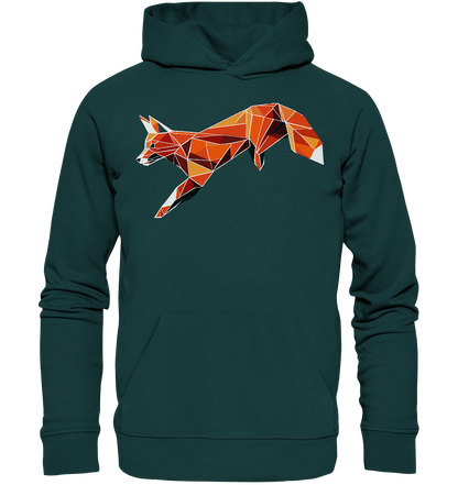 springender Fuchs - Organic Hoodie - ArtfulShenwyn