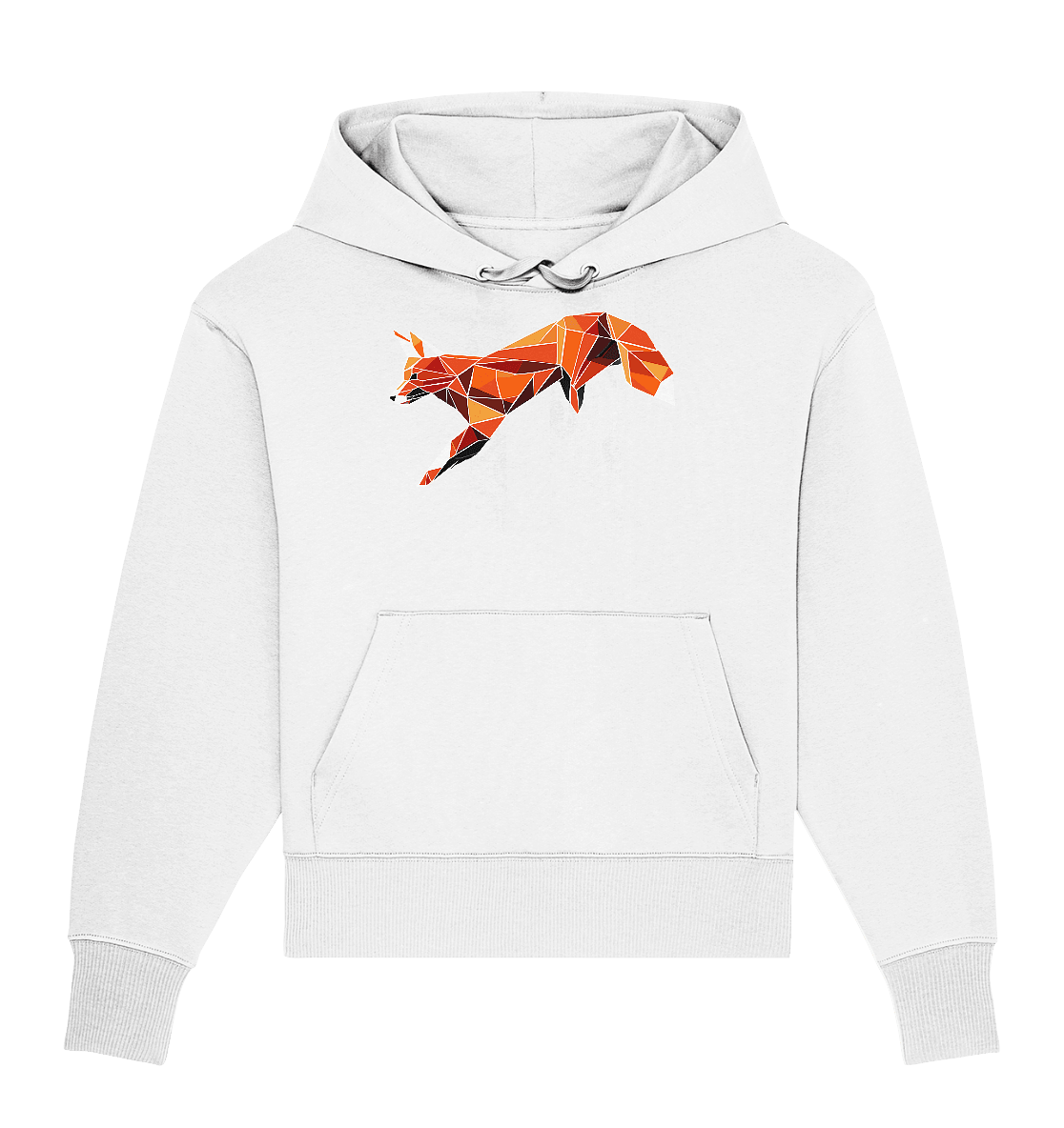 springender Fuchs - Organic Oversize Hoodie - ArtfulShenwyn