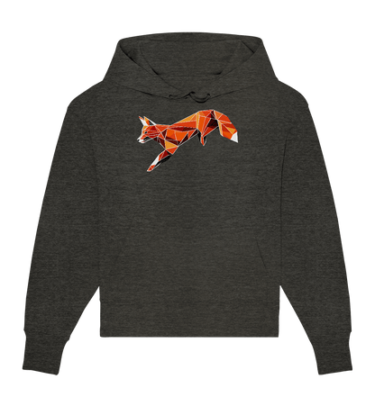 springender Fuchs - Organic Oversize Hoodie - ArtfulShenwyn