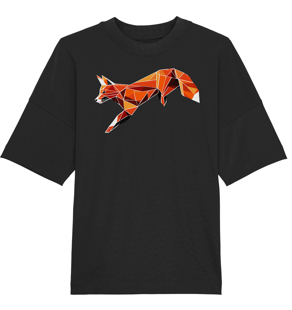 springender Fuchs - Organic Oversize Shirt - ArtfulShenwyn