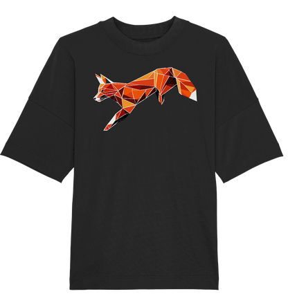 springender Fuchs - Organic Oversize Shirt - ArtfulShenwyn