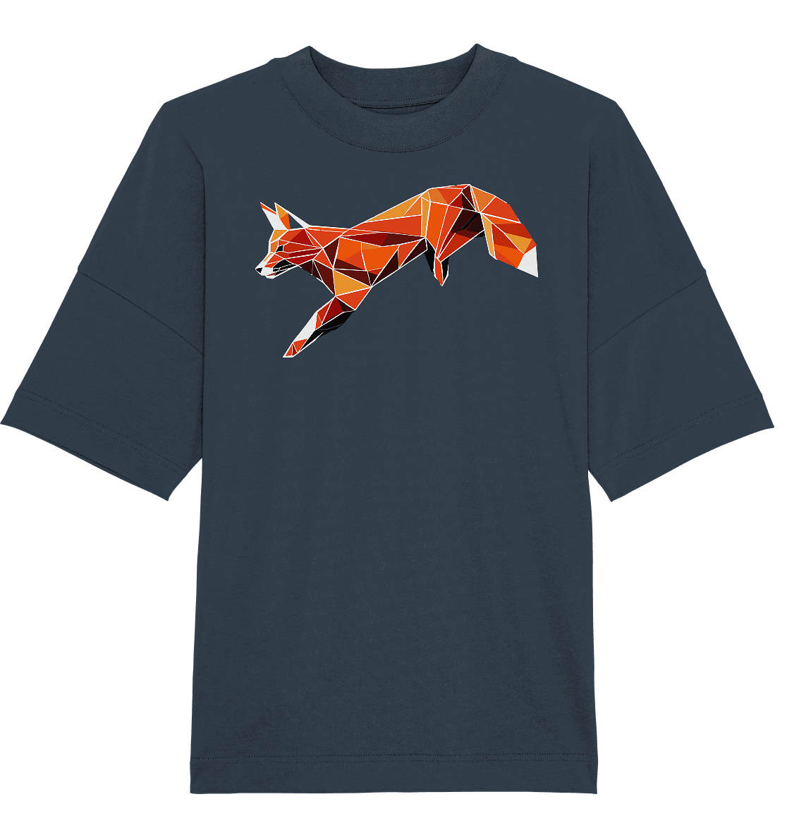 springender Fuchs - Organic Oversize Shirt - ArtfulShenwyn