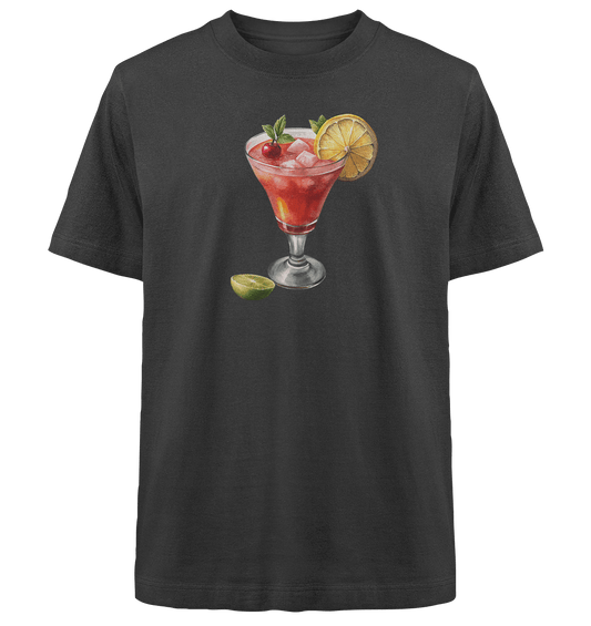 Summer Drink - Heavy Oversized Organic Shirt - ArtfulShenwyn