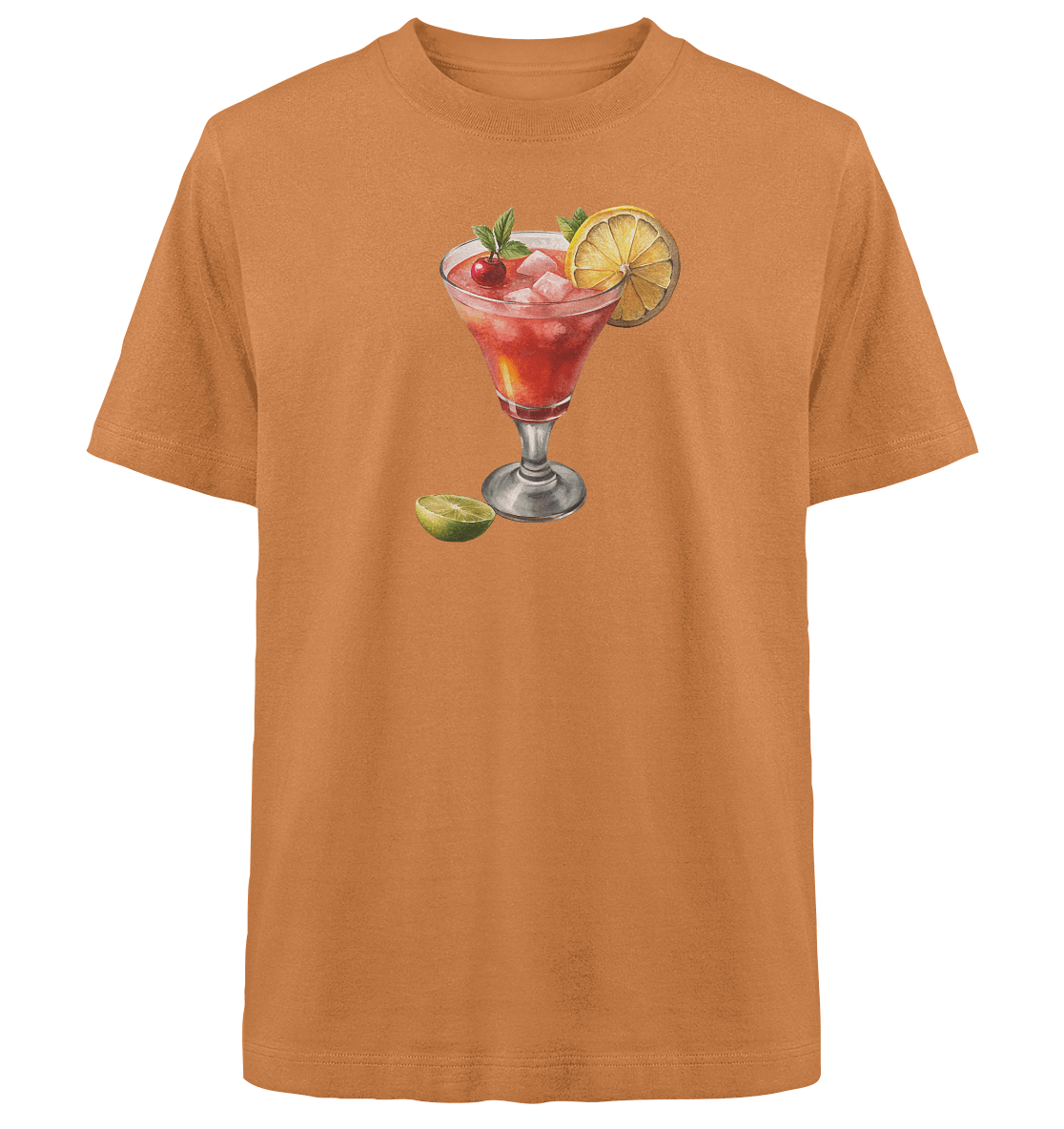 Summer Drink - Heavy Oversized Organic Shirt - ArtfulShenwyn