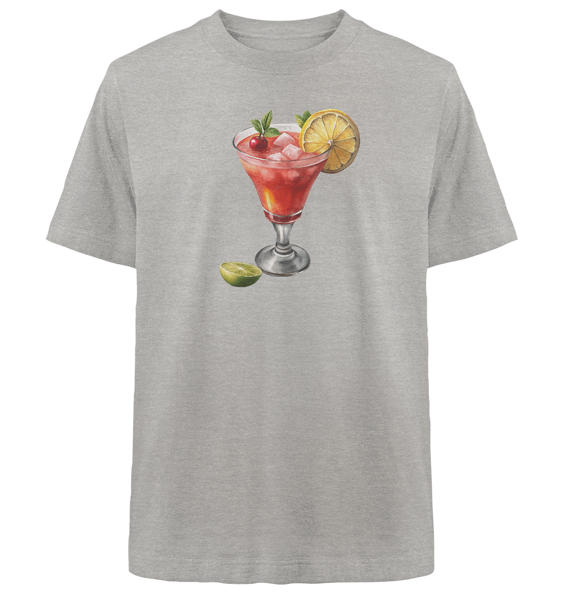 Summer Drink - Heavy Oversized Organic Shirt - ArtfulShenwyn