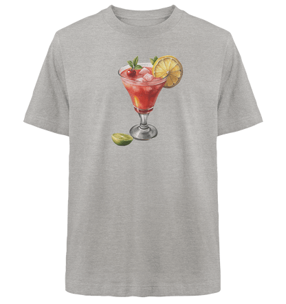 Summer Drink - Heavy Oversized Organic Shirt - ArtfulShenwyn