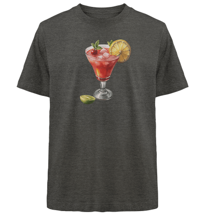 Summer Drink - Heavy Oversized Organic Shirt - ArtfulShenwyn