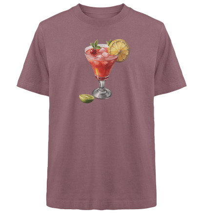 Summer Drink - Heavy Oversized Organic Shirt - ArtfulShenwyn