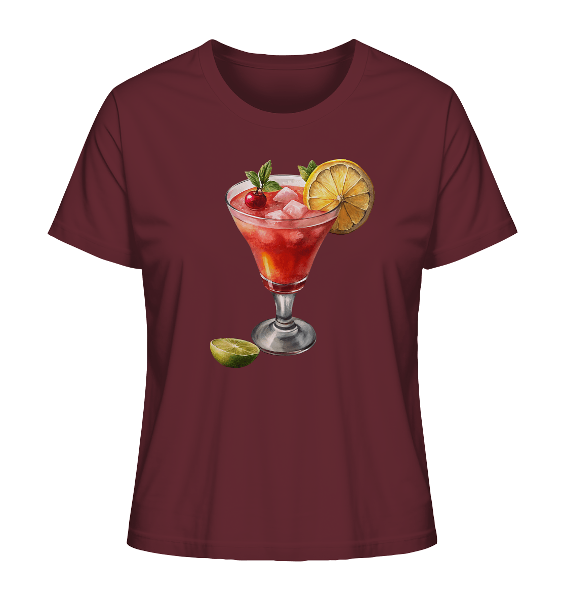 Summer Drink - Ladies Organic Shirt - ArtfulShenwyn