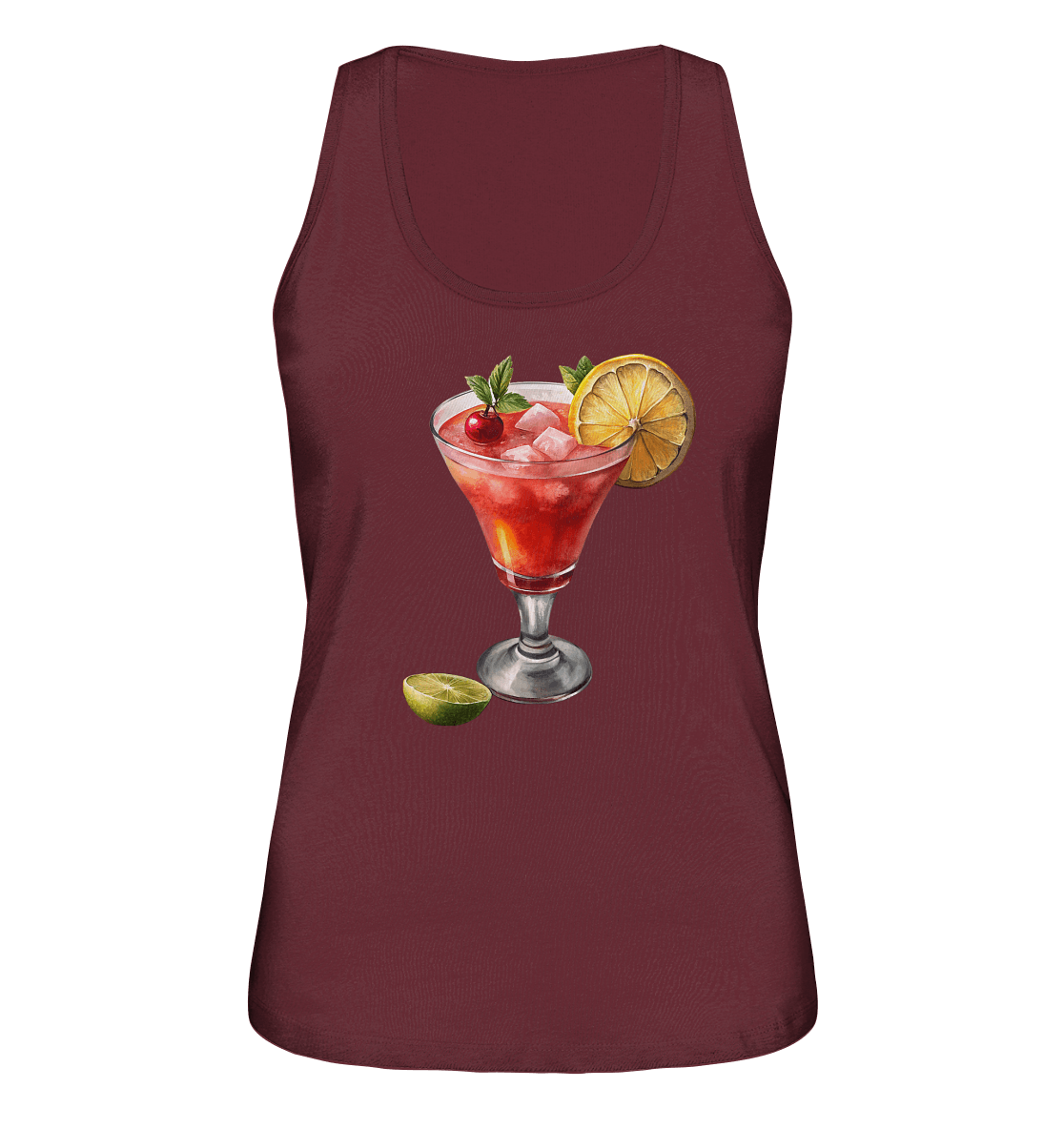 Summer Drink - Ladies Organic Tank-Top - ArtfulShenwyn