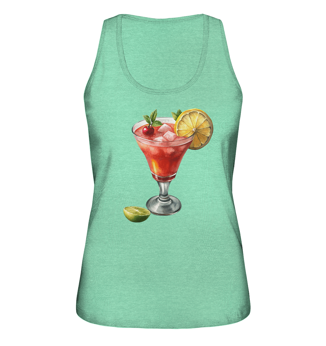 Summer Drink - Ladies Organic Tank-Top - ArtfulShenwyn