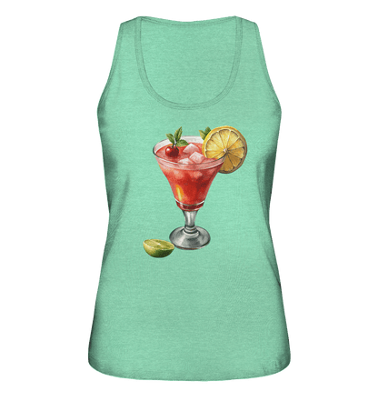 Summer Drink - Ladies Organic Tank-Top - ArtfulShenwyn