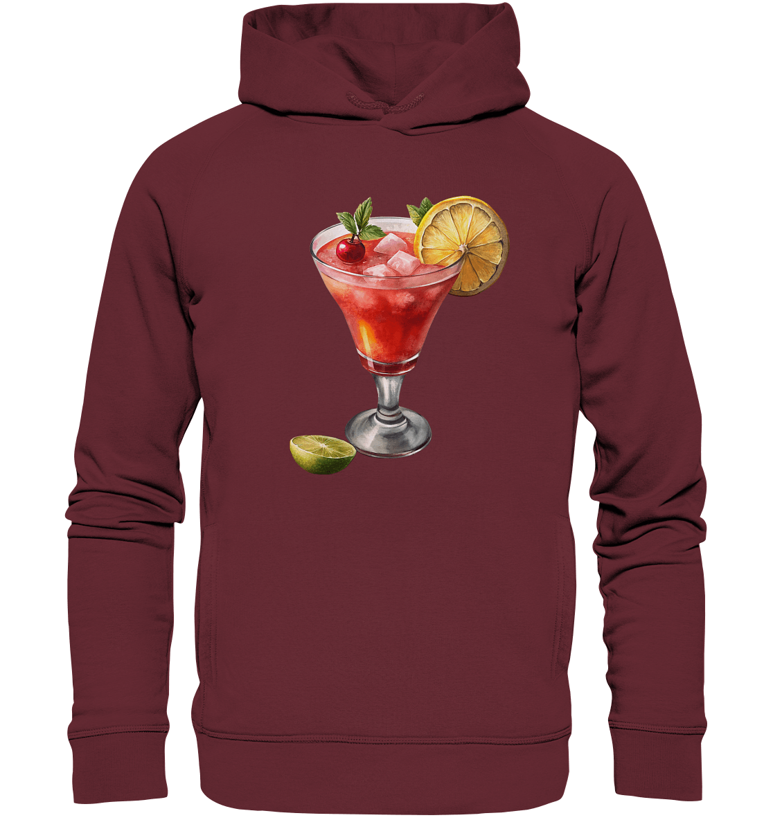 Summer Drink - Organic Fashion Hoodie - ArtfulShenwyn