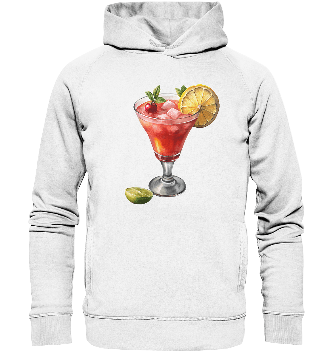 Summer Drink - Organic Fashion Hoodie - ArtfulShenwyn