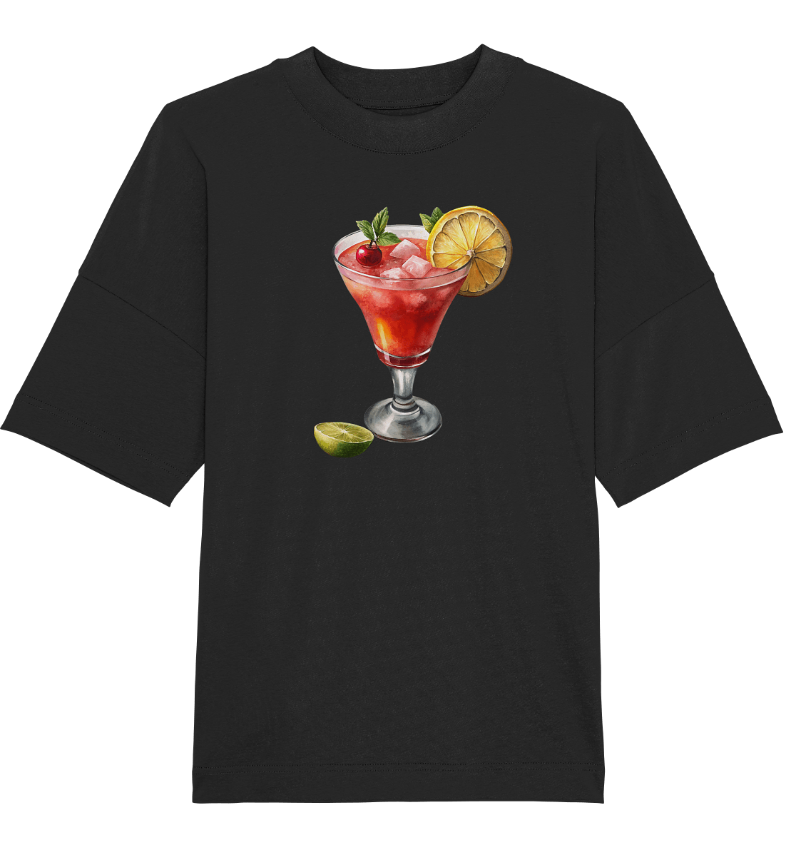 Summer Drink - Organic Oversize Shirt - ArtfulShenwyn