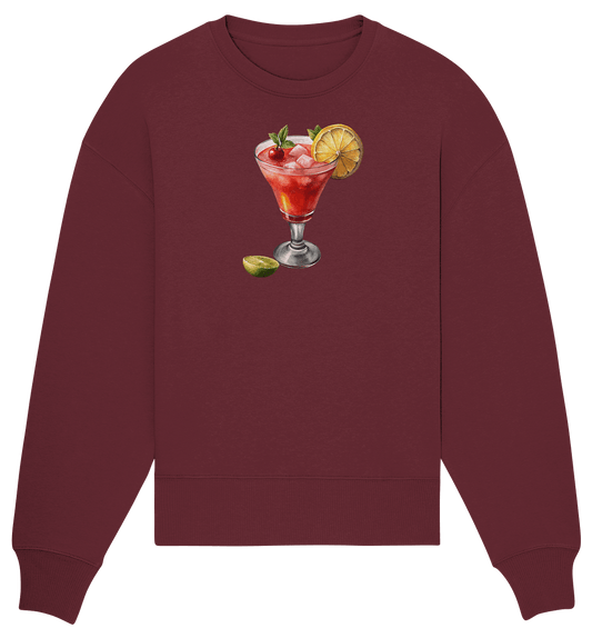 Summer Drink - Organic Oversize Sweatshirt - ArtfulShenwyn