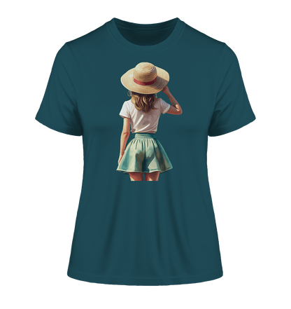 Summer Girl - Fitted Ladies Organic Shirt - ArtfulShenwyn