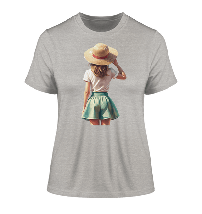 Summer Girl - Fitted Ladies Organic Shirt - ArtfulShenwyn