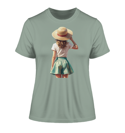 Summer Girl - Fitted Ladies Organic Shirt - ArtfulShenwyn