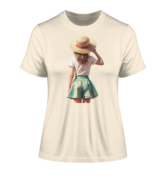 Summer Girl - Fitted Ladies Organic Shirt - ArtfulShenwyn