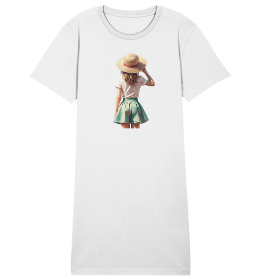 Summer Girl - Ladies Organic Shirt Dress - ArtfulShenwyn