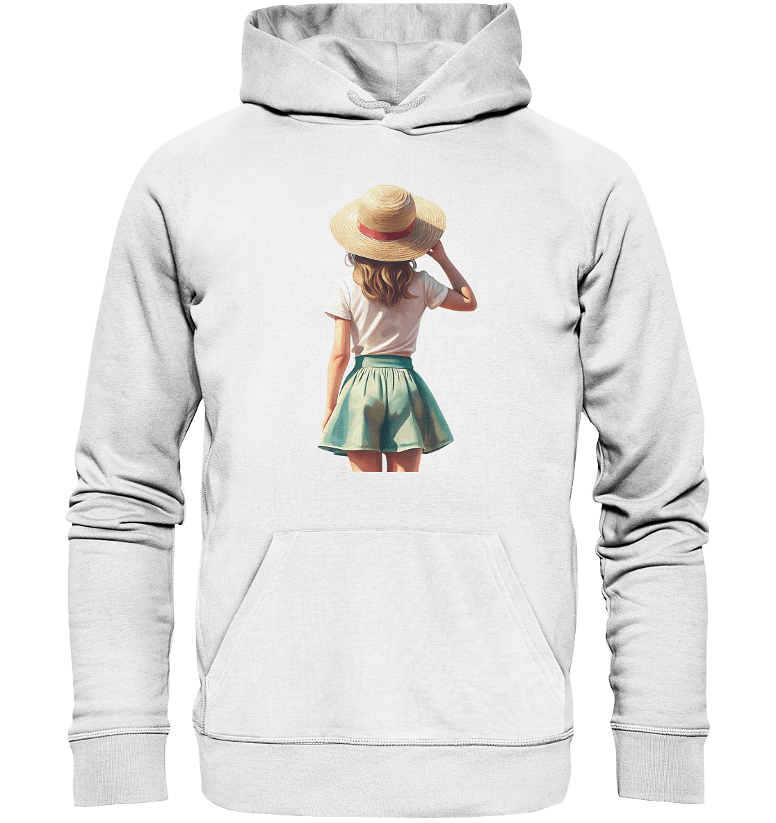 Summer Girl - Organic Basic Hoodie - ArtfulShenwyn