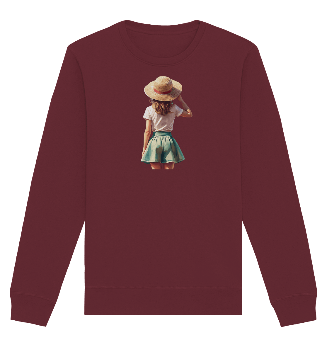 Summer Girl - Organic Basic Unisex Sweatshirt - ArtfulShenwyn