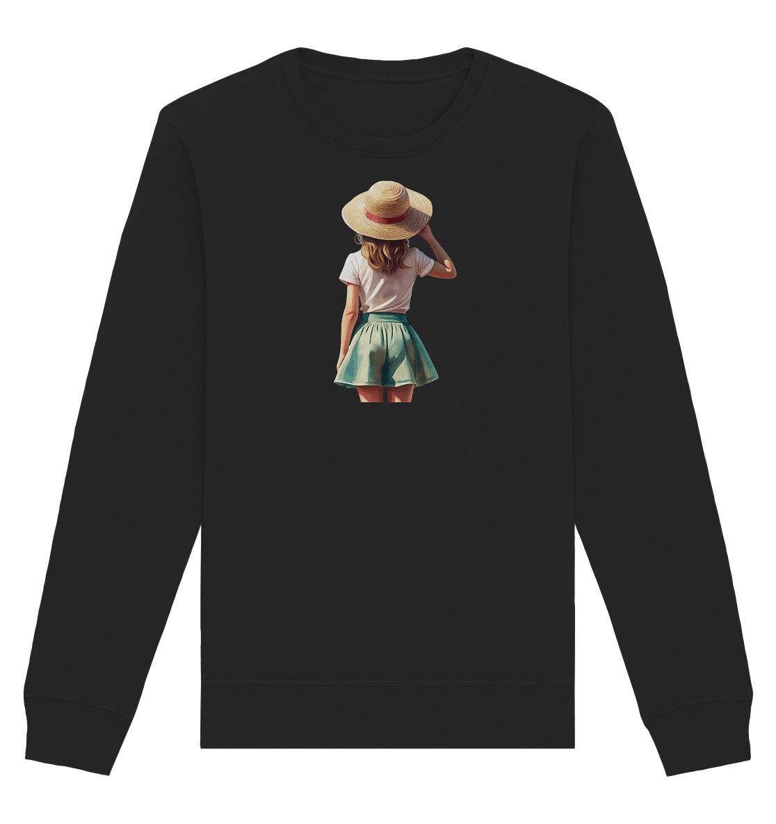 Summer Girl - Organic Basic Unisex Sweatshirt - ArtfulShenwyn