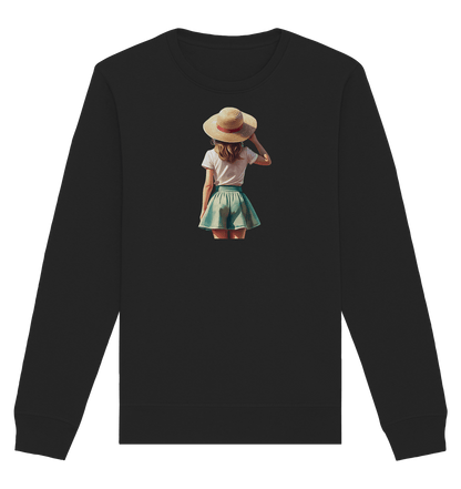 Summer Girl - Organic Basic Unisex Sweatshirt - ArtfulShenwyn